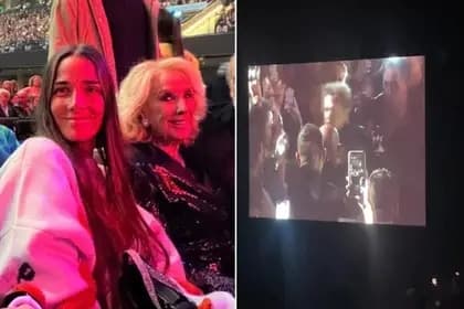 Mirtha Legrand fue a ver a Luis Miguel y el cantante bajó del escenario para darle un regalo: “Fue inolvidable”