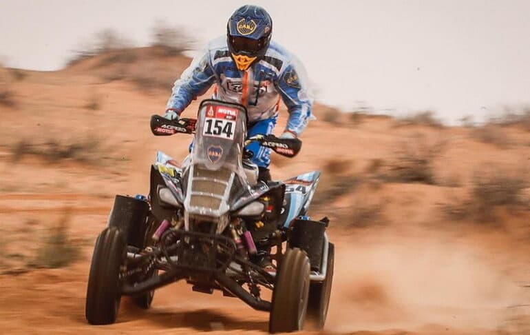 Andújar conservó el liderazgo en quad y los hermanos Benavides ceden posiciones en motos