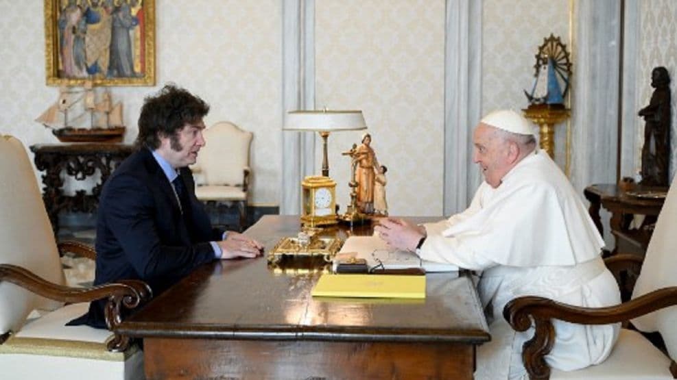 “El Papa se mostró satisfecho con el programa económico y su contención social”, aseguró Milei tras el encuentro en el Vaticano
