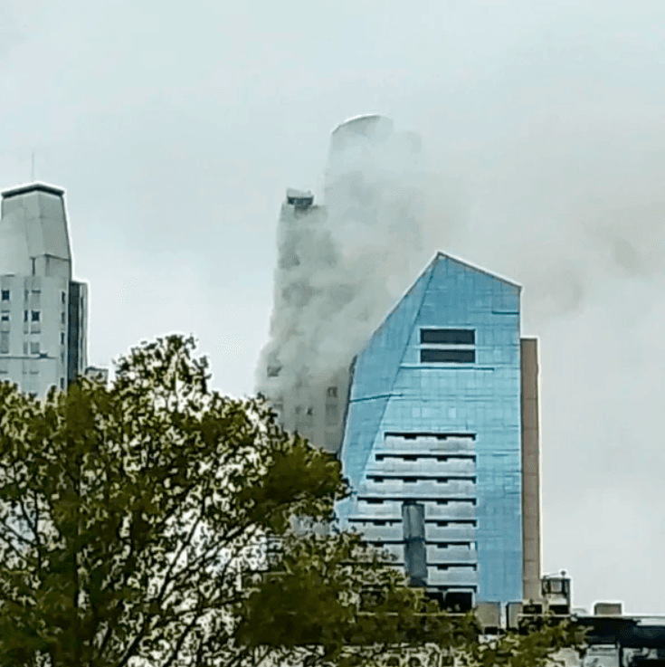 Se incendió un edificio de Puerto Madero y hubo cerca de 100 evacuados