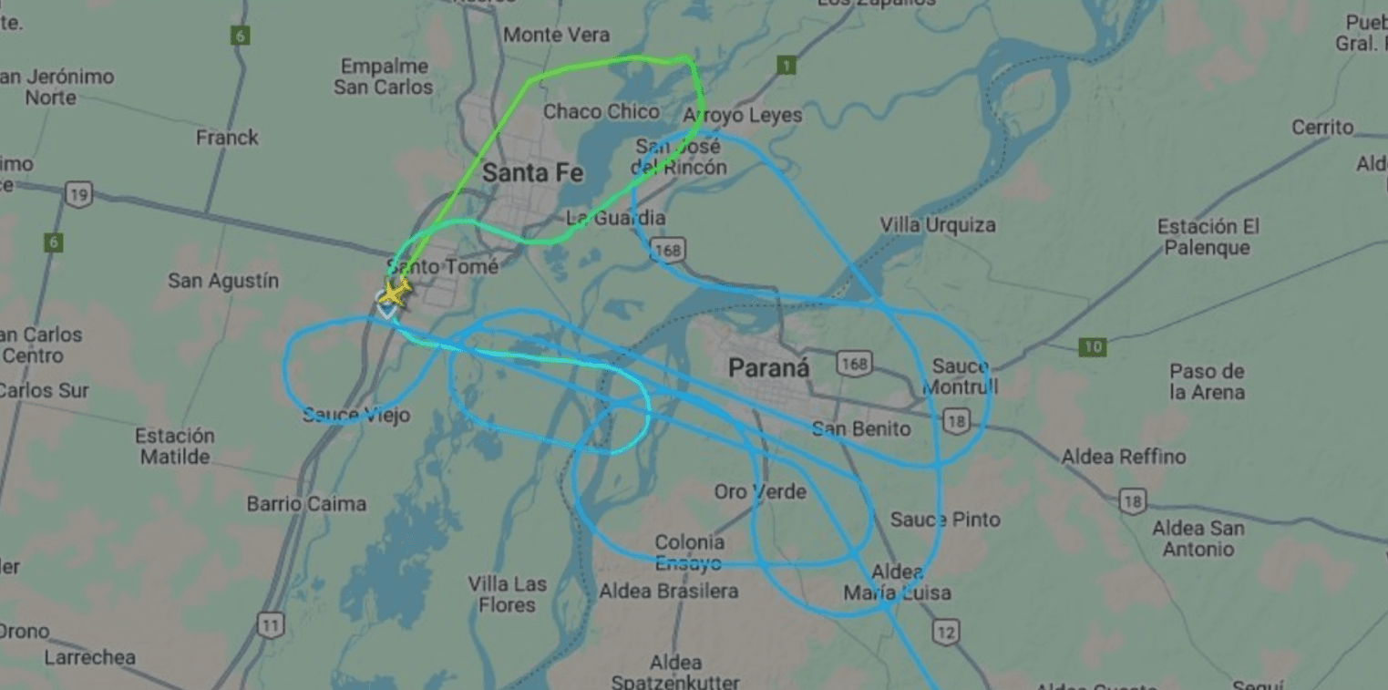 Un avión de Aerolíneas Argentinas tuvo que quedarse casi una hora dando vueltas en el aire: nadie atendía en la torre de control