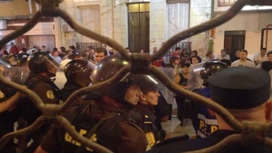 Incidentes en la Convención radical al conocerse el triunfo de Ernesto Sanz