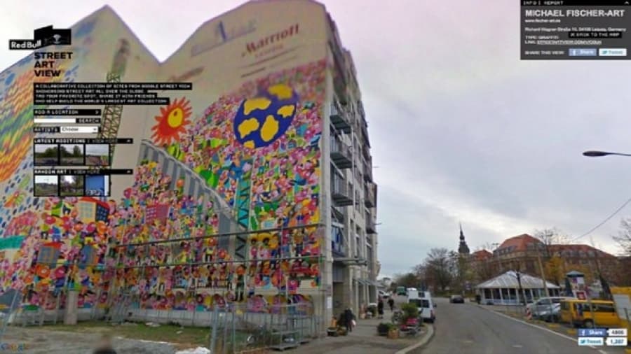 Arte callejero en el museo virtual de Google