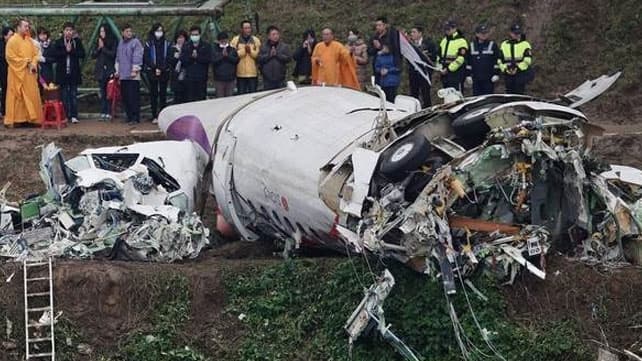 El piloto del avión caído en Taiwán avisó de una falla en el motor