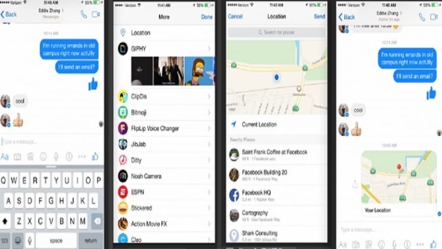 Facebook renovó cómo enviar tu ubicación en Messenger