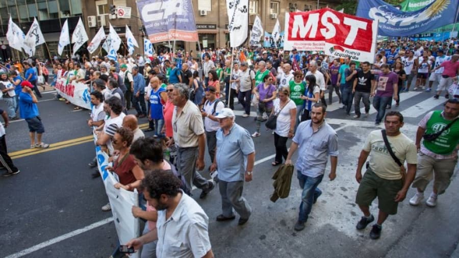 El paro nacional comienza este mediodía con una marcha en microcentro