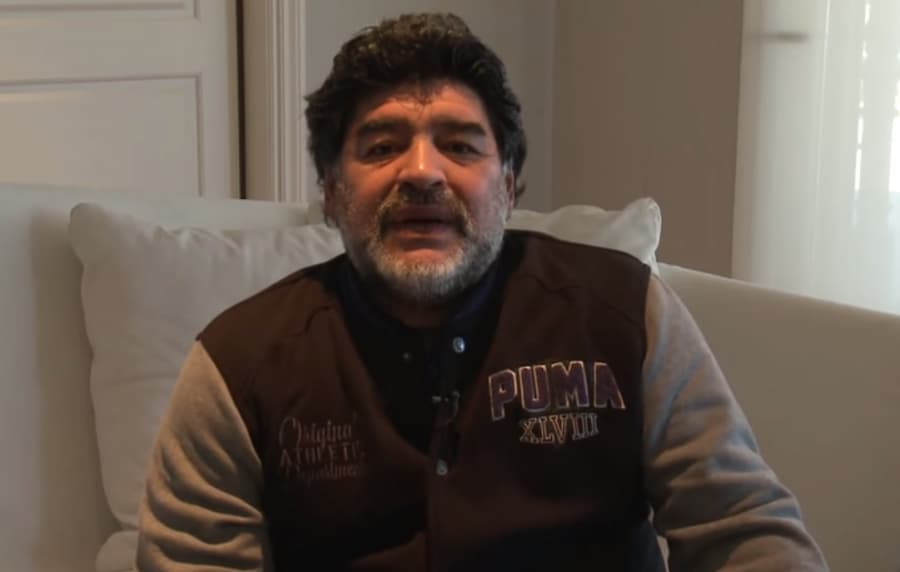 Maradona apoyó públicamente a Aníbal Fernández