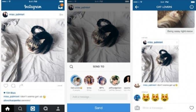 Instagram mejora la manera de enviar mensajes privados