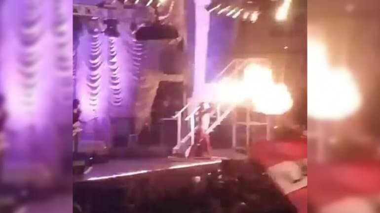 Pity Álvarez fue detenido por lanzar llamas en un show