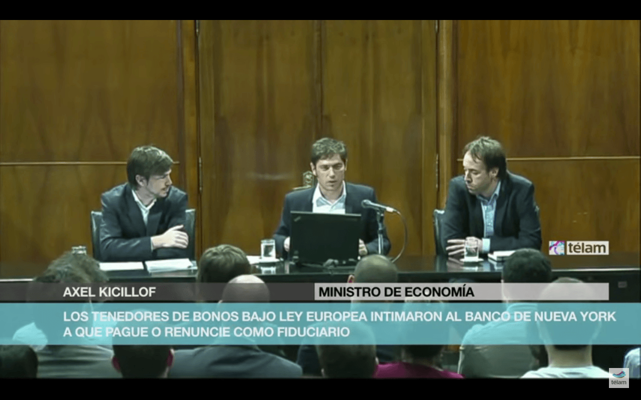 Los bonistas con ley europea intimaron al Banco de Nueva York