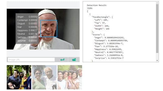 Microsoft presentó un servicio que detecta, en una foto, el estado de ánimo de la persona fotografiada