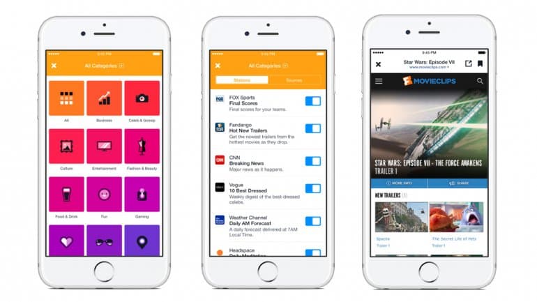 Notify, la app de noticias de Facebook