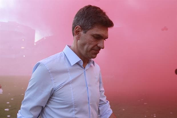 Pellegrino habló de la chilena: la comparó con otra jugada que favoreció a Racing y sugirió que debió ser anulada