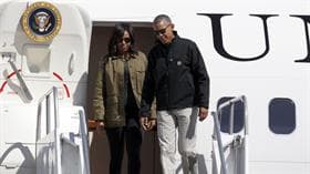 Obama y su familia viajan a Bariloche para pasar el día y a la noche vuelven a Estados Unidos
