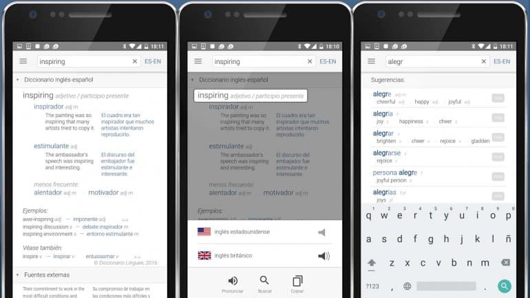 Linguee, el mayor diccionario bilingüe, aterrizó en Android