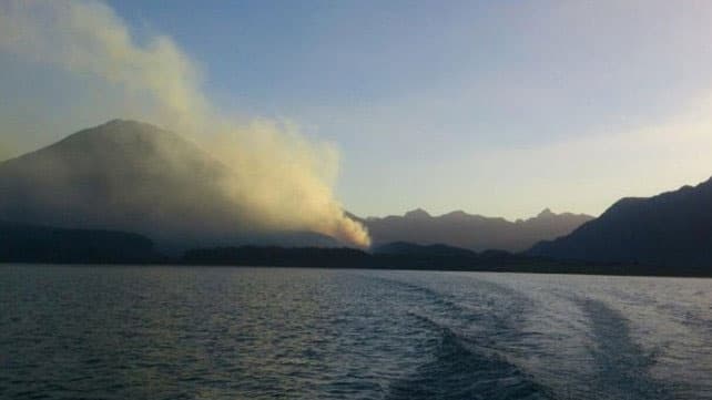 Chubut, en alerta por el incendio en Lago Puelo
