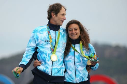 Santiago Lange y Cecilia Carranza Saroli, campeones olímpicos