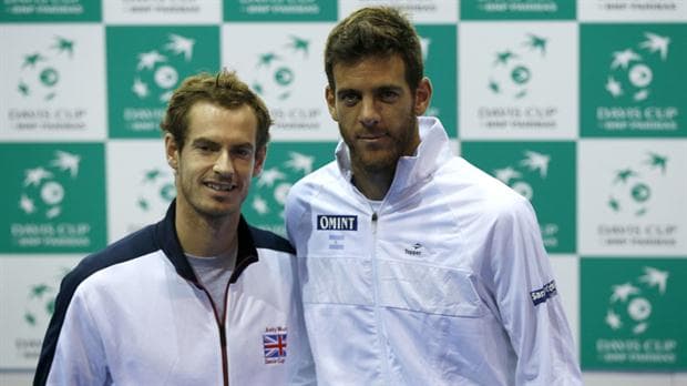 Copa Davis 2016: Juan Martín del Potro abrirá ante Andy Murray las semifinales ante Gran Bretaña