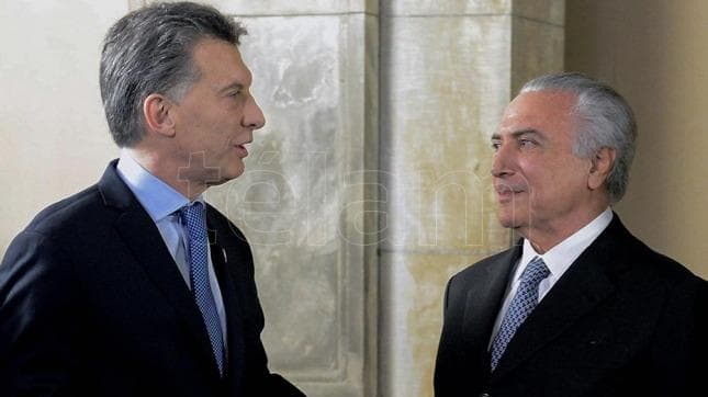 Mauricio Macri recibirá a Michel Temer en la Casa Rosada el próximo lunes