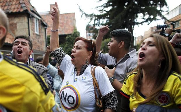 Colombia quedó en vilo tras el rechazo a los acuerdos de paz con las FARC