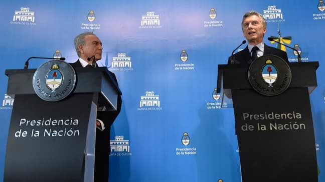 Macri: «El camino para integrarnos al mundo es el Mercosur»
