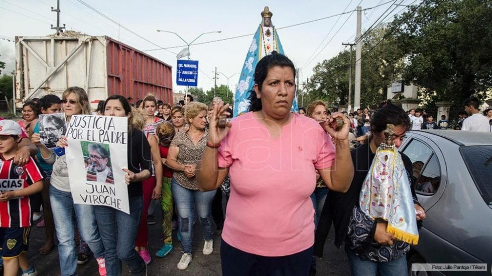 La Iglesia aseguró que el padre Juan había expresado su «dolor» por las amenazas de las «mafias narcotraficantes»
