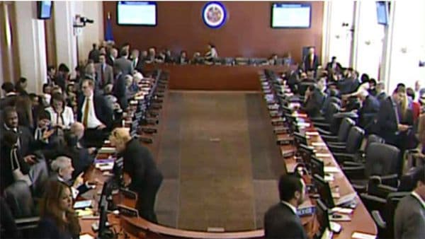 Venezuela, Bolivia y Nicaragua intentaron demorar la sesión extraordinaria de la OEA