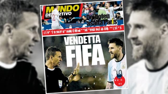 En la prensa catalana se habló de «vendetta» por la sanción a Messi