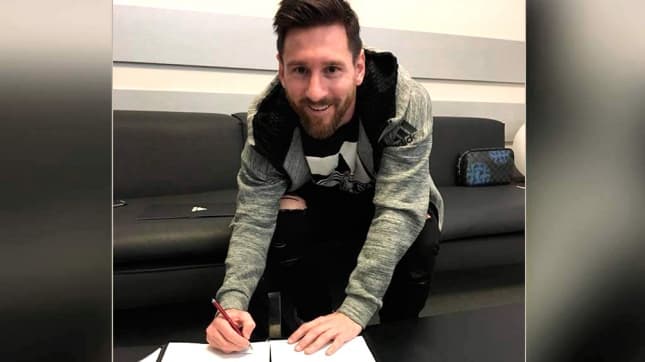 Messi renovará su contrato con el Barcelona hasta 2021