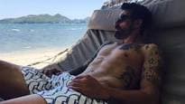 Las vacaciones del «Pocho» Lavezzi en una paradisíaca playa de China