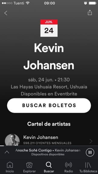 Una alianza entre Eventbrite y Spotify busca integrar conciertos y música de una forma innovadora