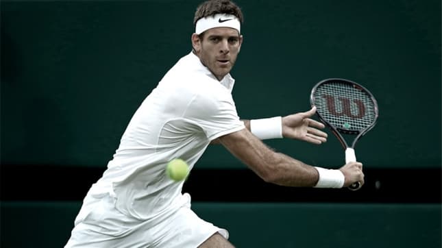 Del Potro ganó en el debut en Wimbledon