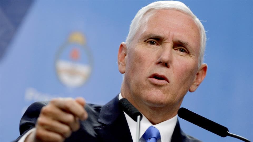 Mike Pence: «Estados Unidos no se va a quedar de brazos cruzados mientras Venezuela se desmembra»