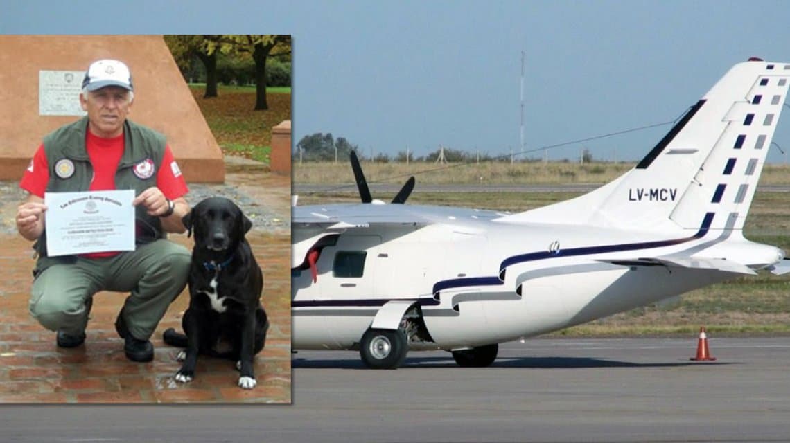 Camila, la perra que puso fin al misterio y encontró la avioneta perdida