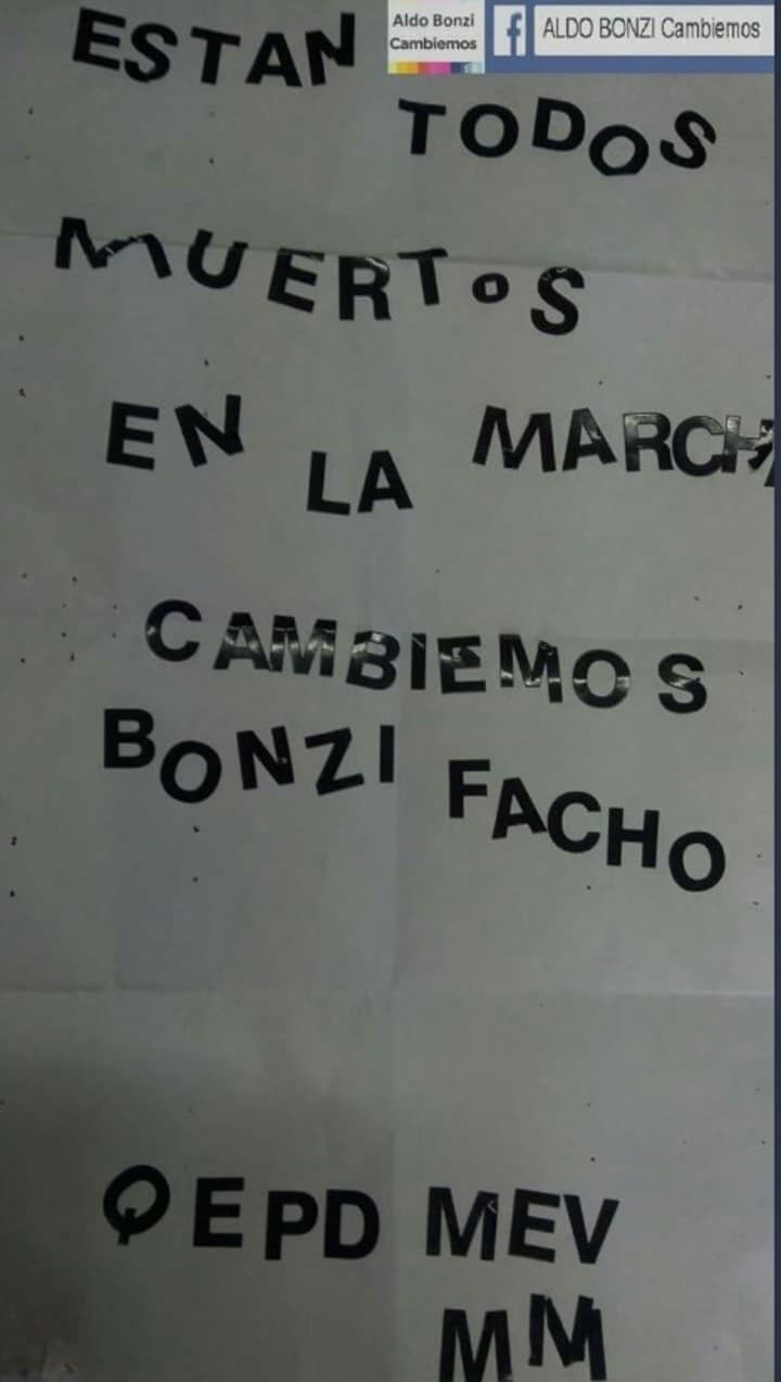 Una nueva amenaza contra Mauricio Macri y María Eugenia Vidal