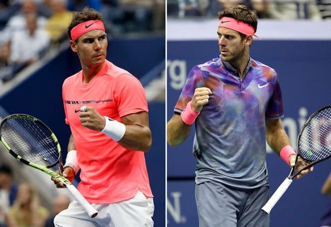 Del Potro y Nadal juegan una final anticipada