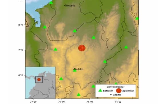 Dos sismos sacudieron el norte y suroeste de Colombia