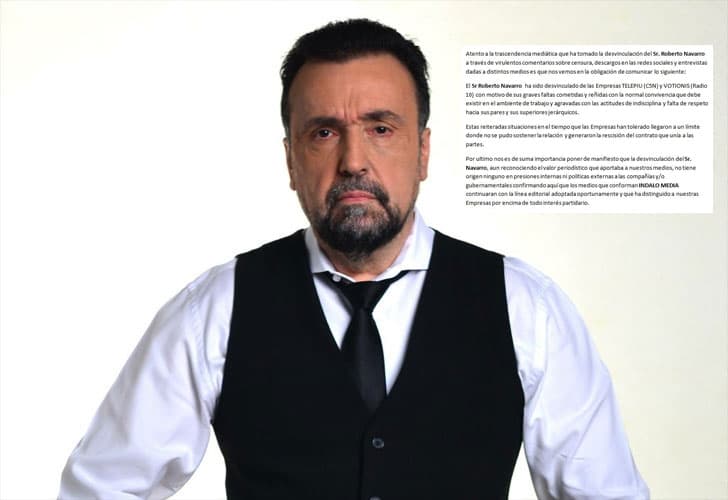 C5N dijo que no recibió presiones del Gobierno para echar a Roberto Navarro