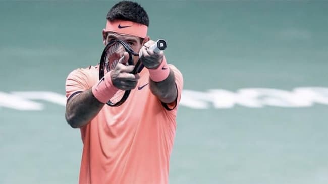 Del Potro debutó en Shanghai con una trabajosa victoria ante Basilashvili