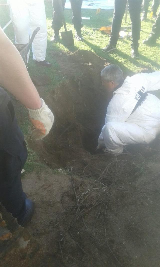 Encuentran un barril enterrado en la quinta del «Pata» Medina
