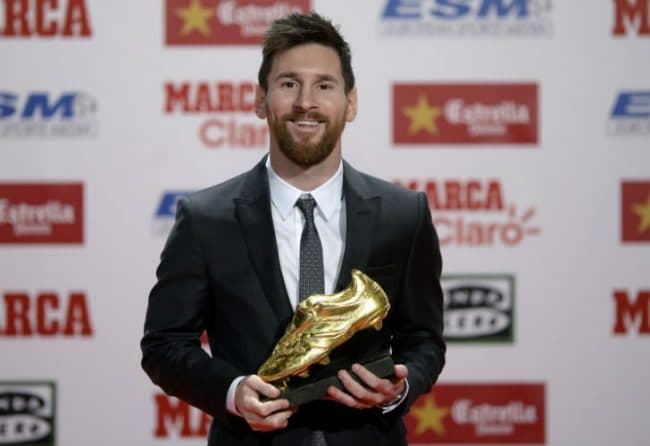 Messi ganó otra Bota de Oro y alcanzó a Cristiano