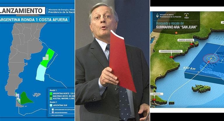 Aranguren anunció exploración offshore en la zona donde se perdió el submarino ARA San Juan
