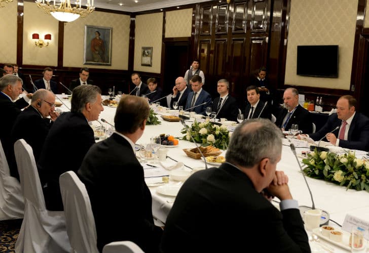 Macri a empresarios rusos: «No hay país con mayor potencialidad que Argentina»