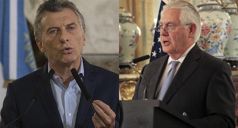 Macri recibe en Olivos a Tillerson, secretario de Estado de EE.UU.