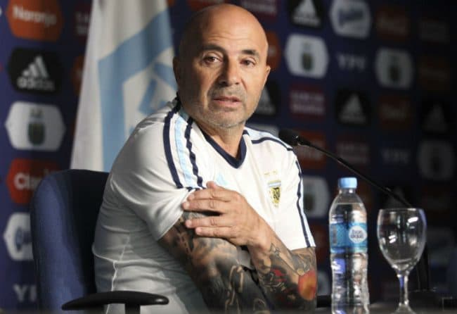 La lista de Sampaoli para jugar ante Italia y España