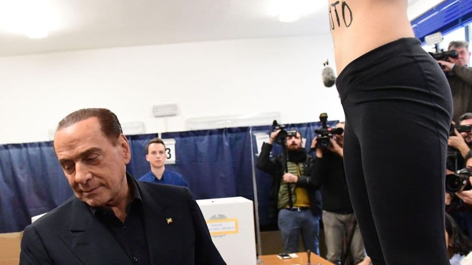 Italia elige gobierno con baja participación y topless incluido