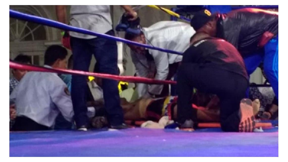 Un boxeador colombiano murió luego de un KO