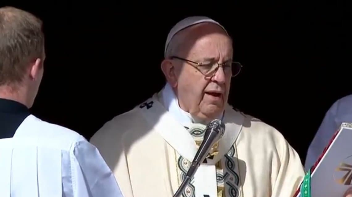 El Papa Francisco ofició la misa del Domingo de Pascua