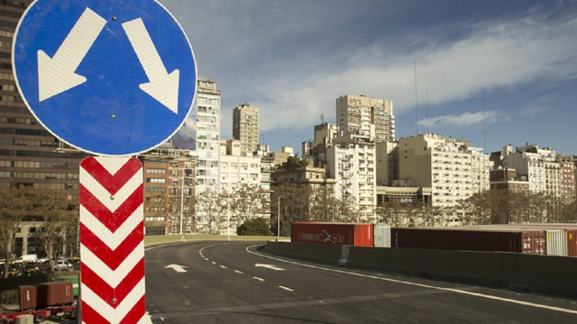 Este lunes cierran la bajada a Libertador de la autopista Illia