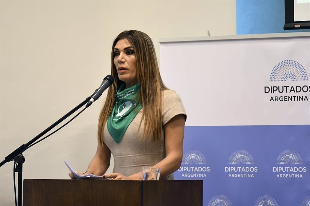 Flor de la V expuso en el debate por el aborto
